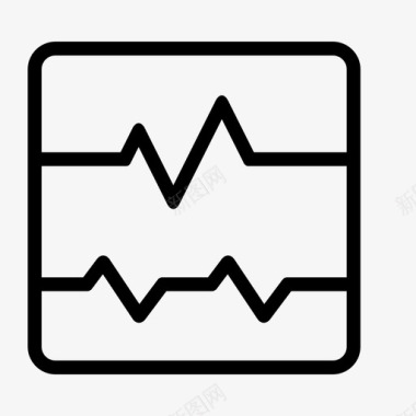 健康数据检测脉搏活动数据图标图标