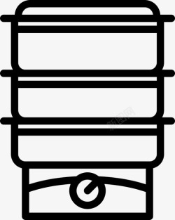 家庭压力蒸汽锅压力厨房图标高清图片