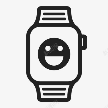 科技树叶标识applewatch信息短信笑脸图标图标