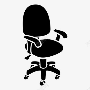 对椅椅子旋转椅座椅图标图标