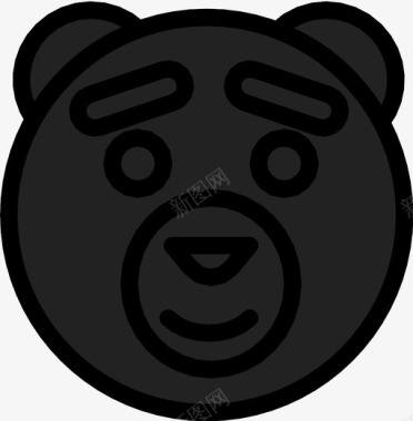 性格泰迪熊玩具电影图标图标