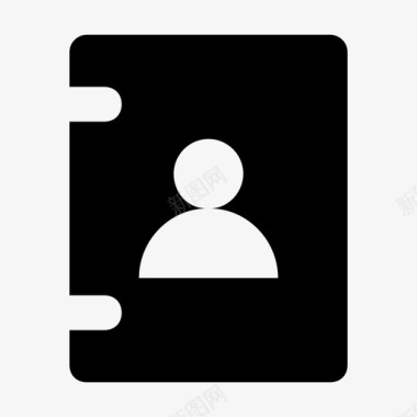 广告材料字联系人簿黄页白页图标图标