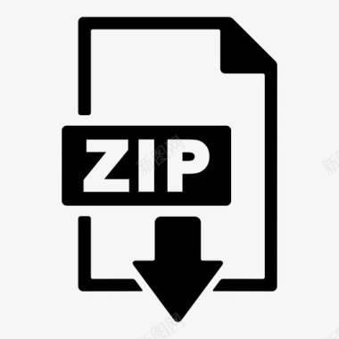 ZIP文件zip文件较小打开图标图标