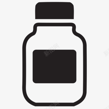 剂量药瓶剂量药物图标图标