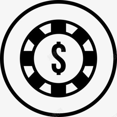 室内赌场代币桌子图标图标