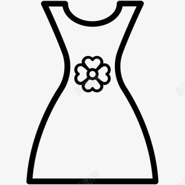 连衣裙女装太阳裙图标图标