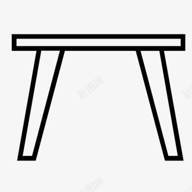 桌子木头椅子图标图标