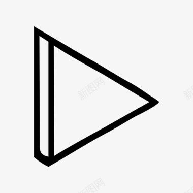 三角形白色帐篷图标图标