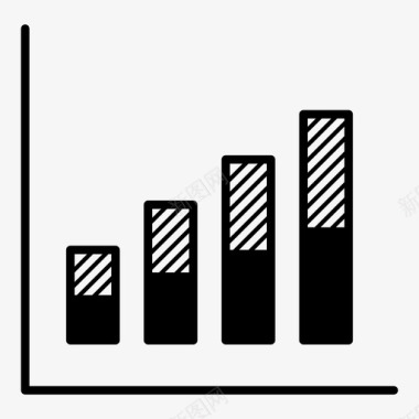 实力品牌柱状图统计研究图标图标
