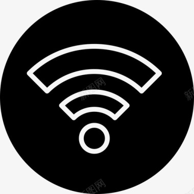 Wifi轮廓符号为圆形接口seopack满图标图标