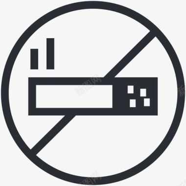 禁止吸烟商务和办公室图标图标