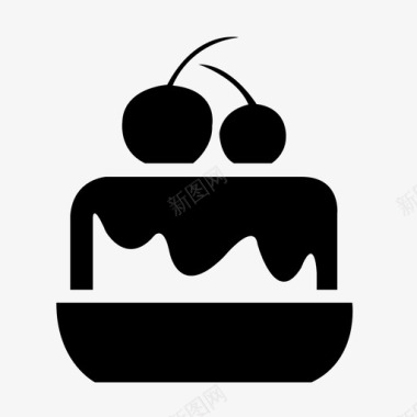 蛋糕男孩情侣图标图标