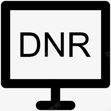 dnr安全粗体线图标图标