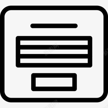 线框表单线框堆叠文件图标图标