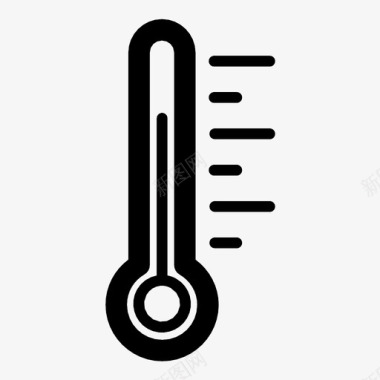 酒精温度计温度计温度控制红色图标图标