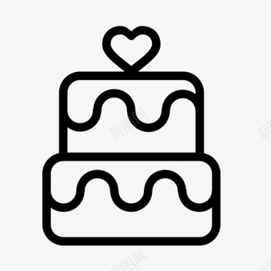 蛋糕甜点浪漫图标图标
