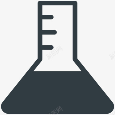 冷暖色调烧瓶医学健康冷标图标图标