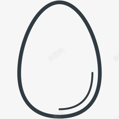 彩绘鸡蛋鸡蛋食物线图标图标