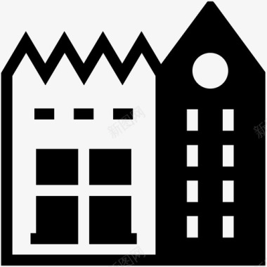 房地产图标矢量图建筑房地产图标图标