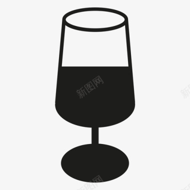 酒杯葡萄酒红酒图标图标