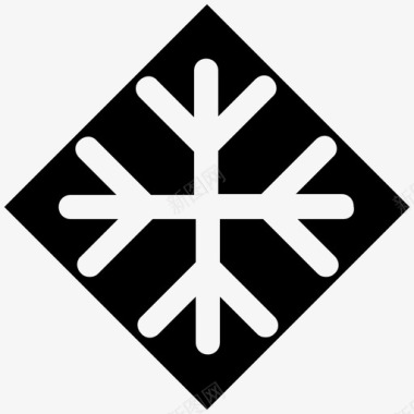 雪花装饰雪花冬天独特图标图标