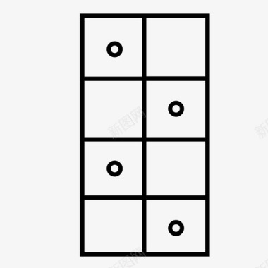 带抽屉的桌子抽屉桌子储藏室图标图标