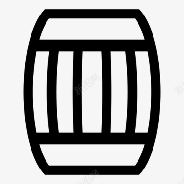 采购产品木桶葡萄酒储藏图标图标
