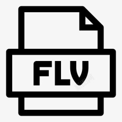 Flash扩展flv文件视频格式图标高清图片