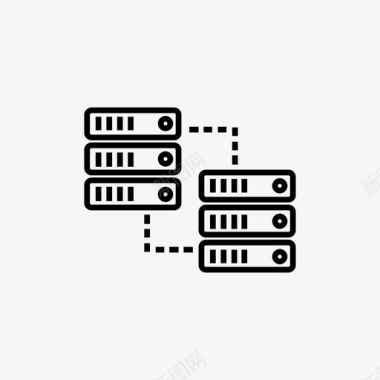 图形数据数据库共享存储服务器图标图标