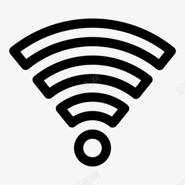 路由信号wifi无电缆连接图标图标