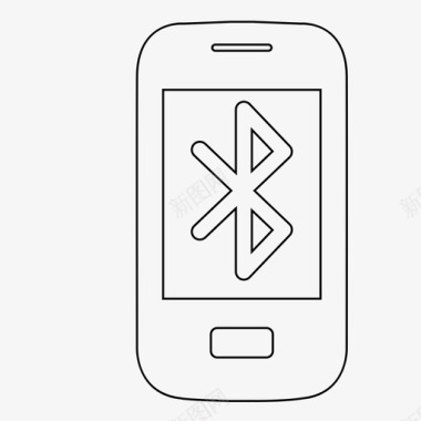 蓝牙数据线智能手机蓝牙wifi扬声器图标图标