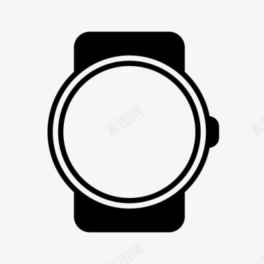智能手表高级时钟图标图标
