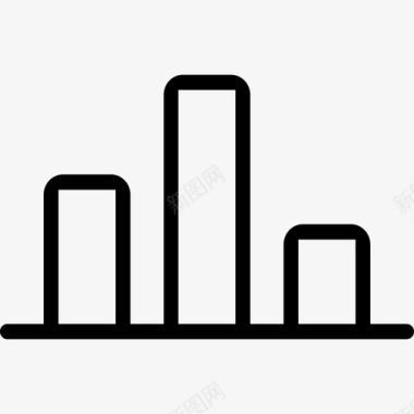 创意图表信息柱状图研究报告图标图标