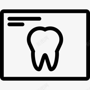 口腔x光牙齿牙龈图标图标