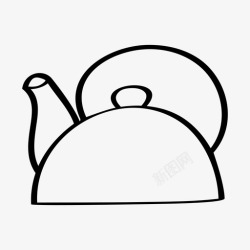 乐趣厨房水壶茶壶牛奶图标高清图片