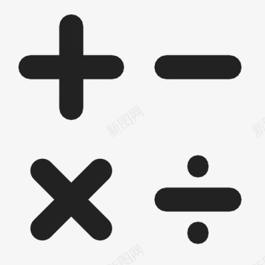 加法运算数学加法减号图标图标