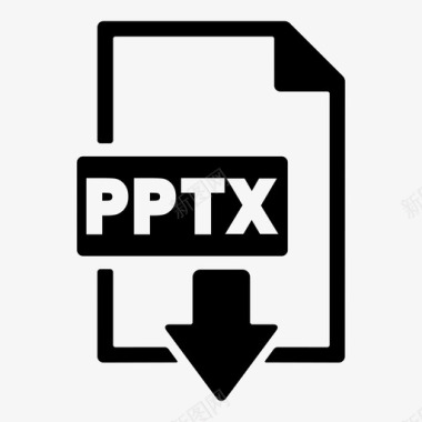 pptx新春pptx文件文档图标图标