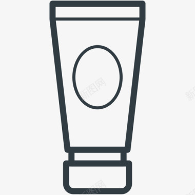 护发素护发素时尚和服装线图标图标