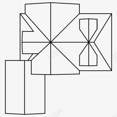 品牌背景鸟瞰房子屋顶研究图标图标