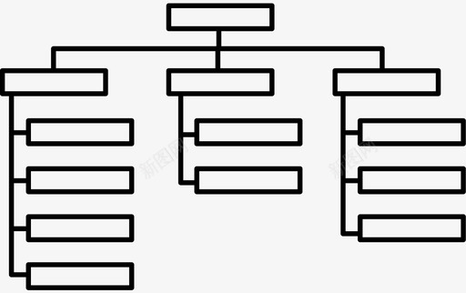 等级分化层次结构等级组织图标图标