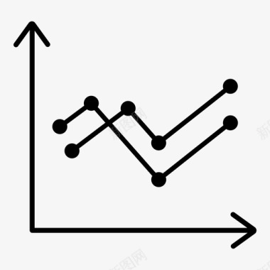 高清菜图折线图统计测量图标图标