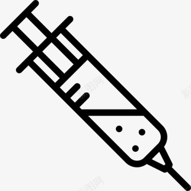 血液医疗注射器血液提取液体图标图标