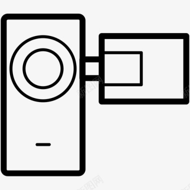 积分记录摄像机视频记录便携式摄像机图标图标