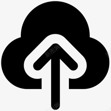 云上传符号无线互联网共享图标图标
