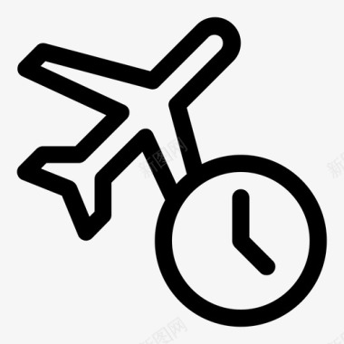 起飞航班延误飞机机场图标图标