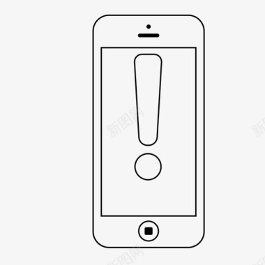 提醒标志iphone提醒智能手机提醒图标图标