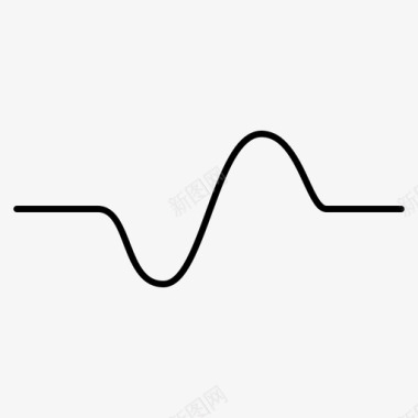 数据波动图波上下正弦波图标图标
