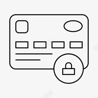 安全锁卡安全支付图标图标