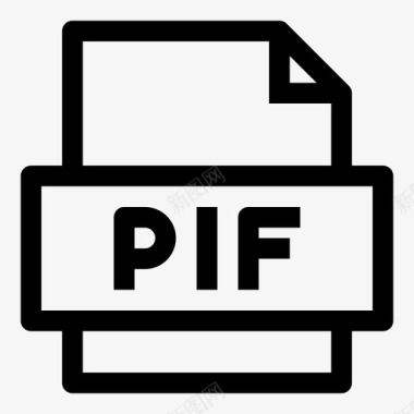 PDF扩展pif文件点程序信息文件图标图标