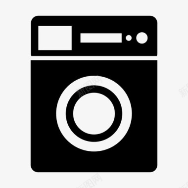 洗衣机洗衣机家用电器干衣机图标图标